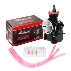 Motorcycle Flat Curtain Carburetor Mikuni Carburetors PWK 21 24 26 28 30 32 34mm Universal Power Jet Motocross Modified Parts