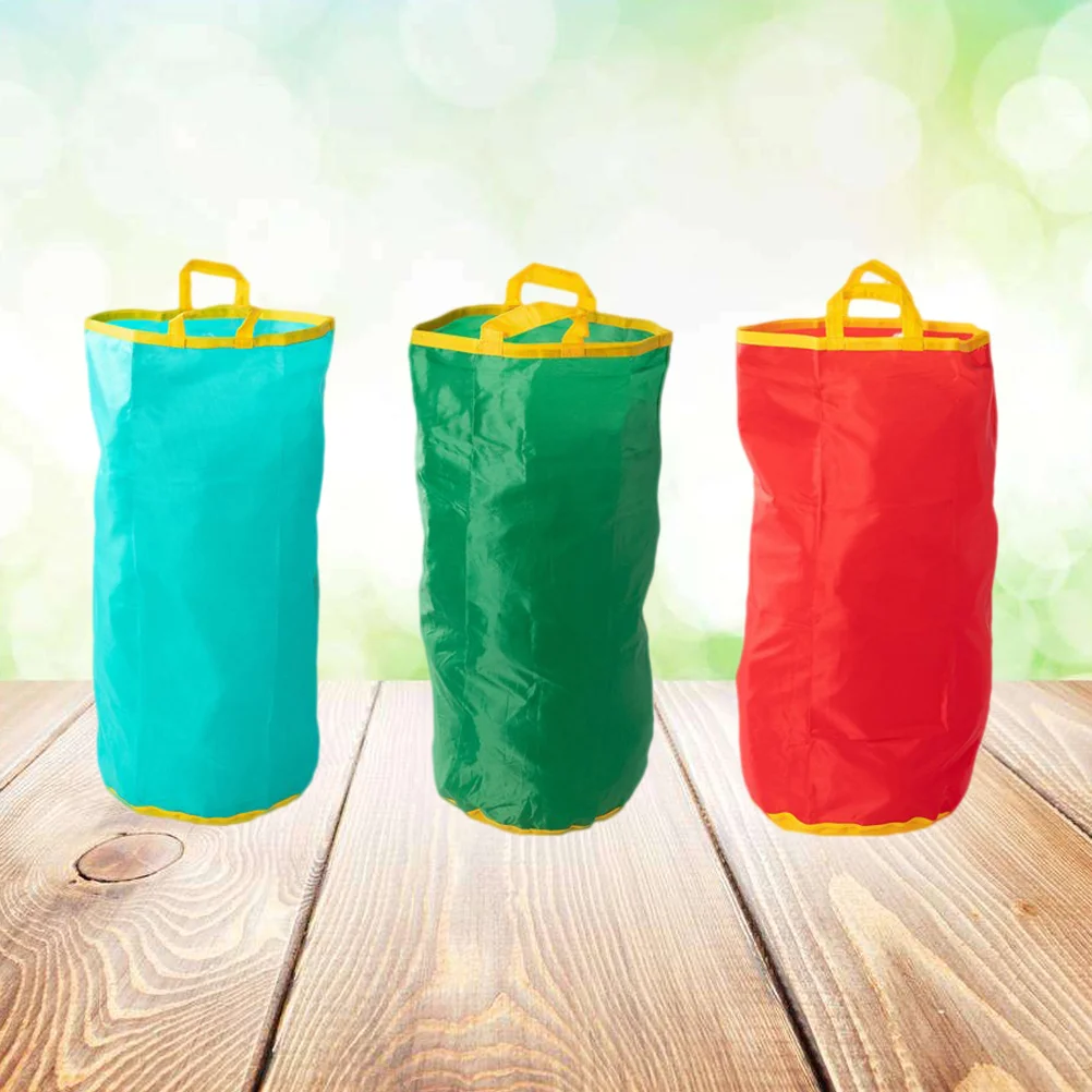 1 แพ็ค 4 ชิ้น Race Bag Heavy Duty Sack Party Supplies เกมกลางแจ้งสําหรับเด็กเกมกลางแจ้ง (สีสุ่ม)