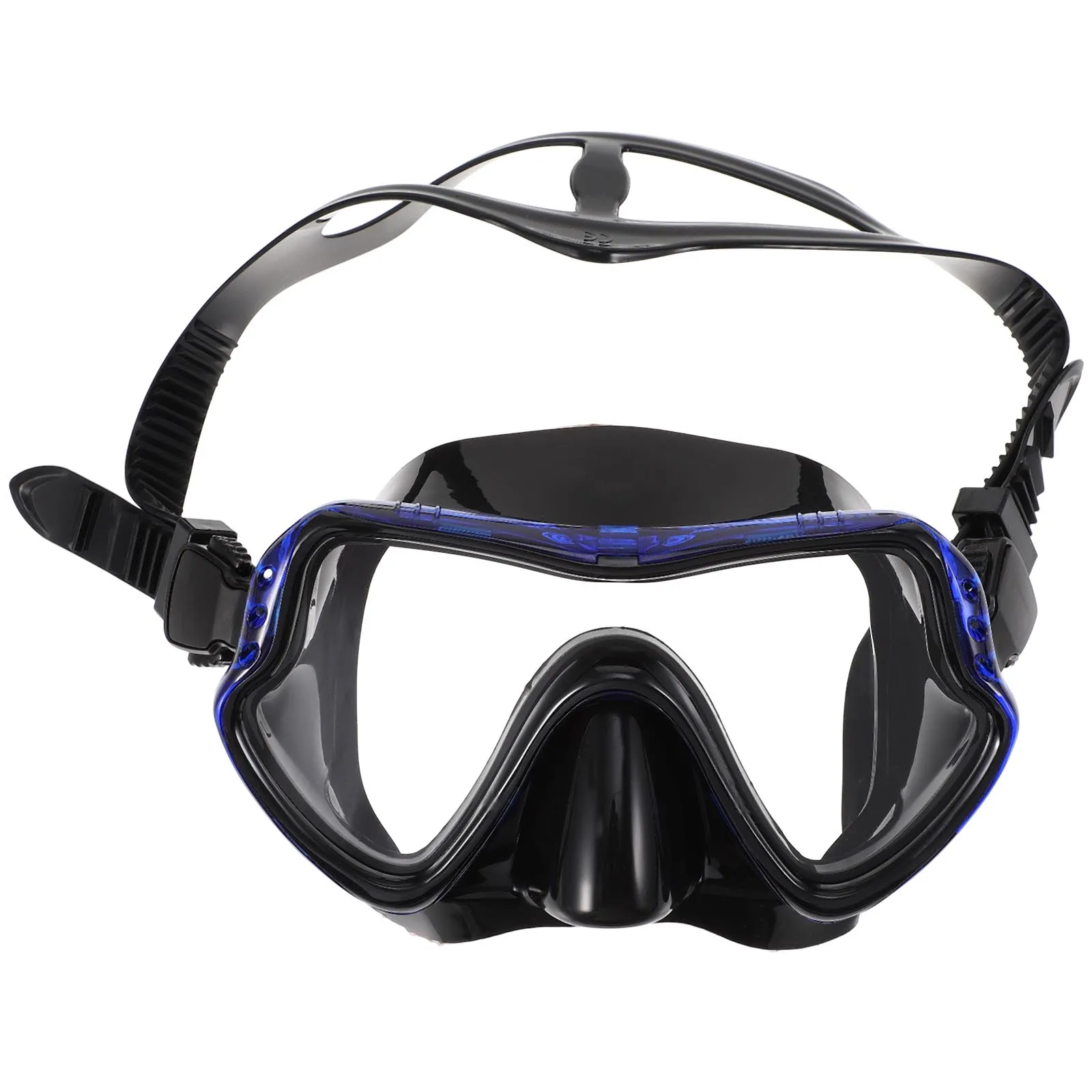 

Diving Snorkeling Mask Adult Blue Silica Gel Mouthpiece Durable Travel Gear Snorkel Free Diving Ocean View Ergonomic Jaw Fatigue