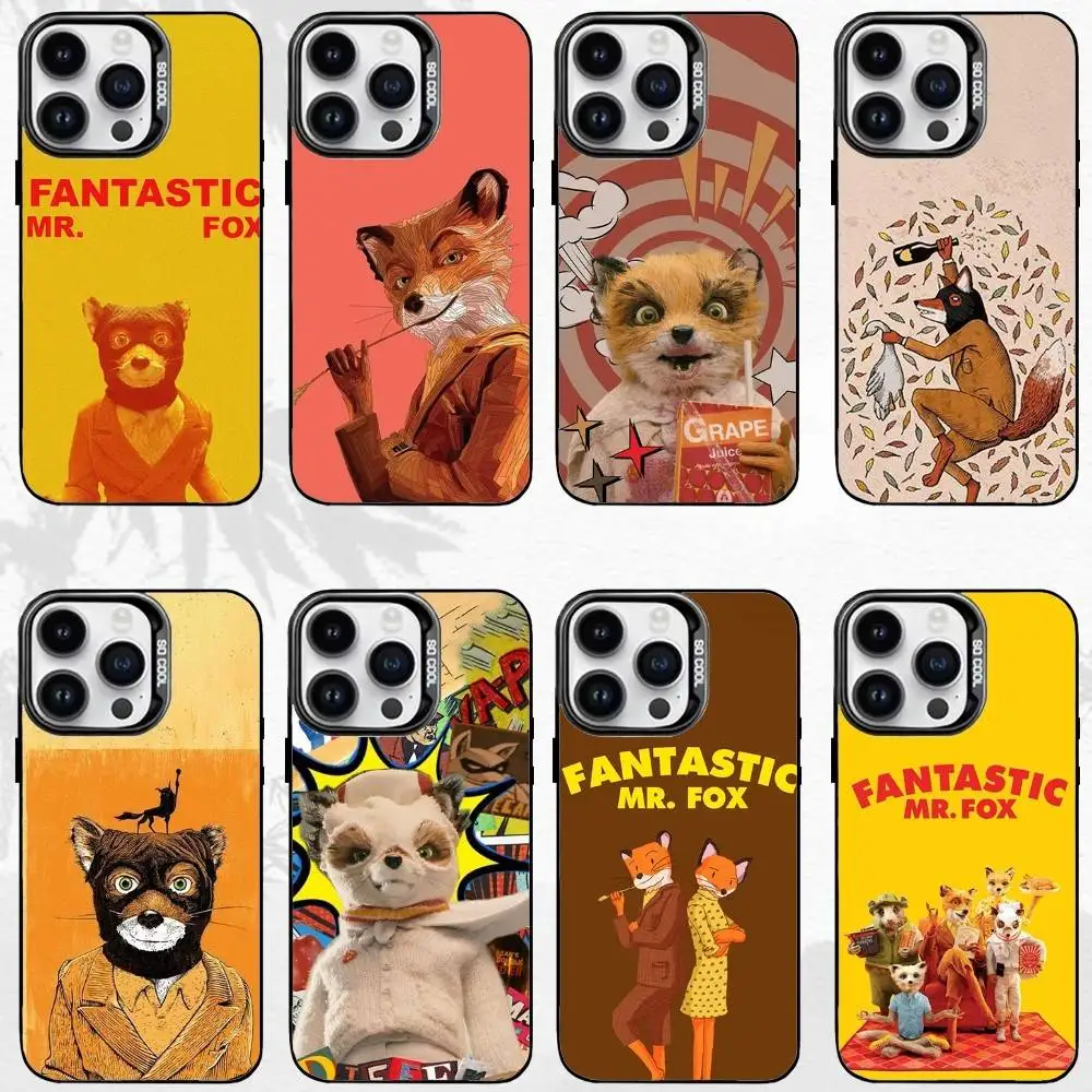 

F-Fantastic Mr Fox Ash Phone Case For iPhone17,16,15,14,13,12,11 Plus,Pro Max Black Matte Shockproof Cover