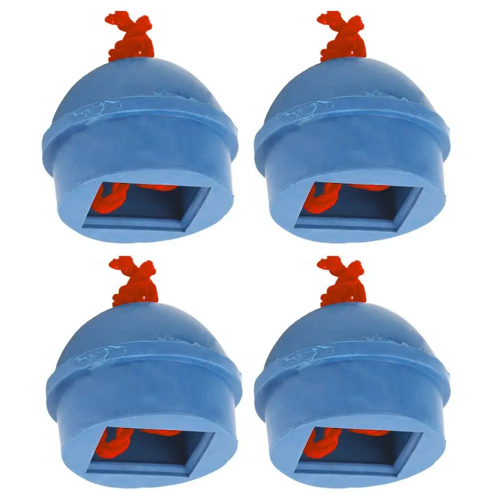 

4pcs Rubber Cue Chalk Holder With Cord Non Slip Billiard Chalk Holder Anti-Lost String Pool Chalk Holder Pool Table