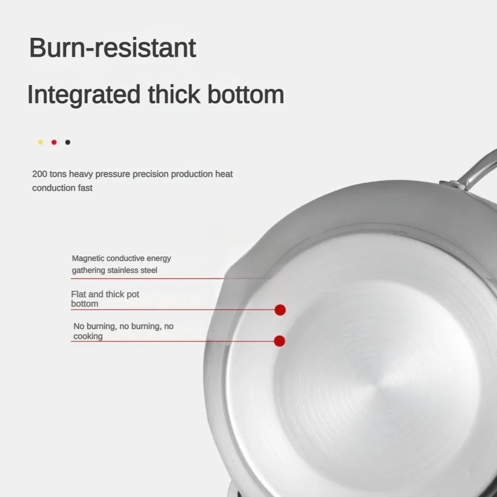 Stainless Steel Steamer Thickened Drum-shaped Large-capacity Cookware Kitchen 2 Layer Steamed Soup Cookware Steamer Pot Boilers