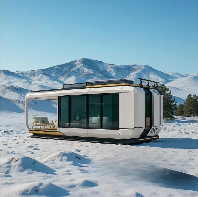 ti-Factory Direct With Intelligent System Sales Outdoor Camping Cabin House Mobile Home Space Prefabricated Room Space Capsule%