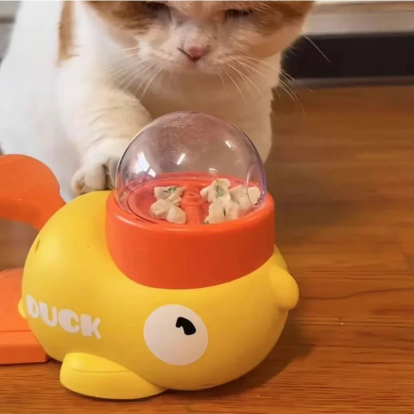 

"Hands-On Duck Pet Toy Feeder - Eco-Friendly Design with Non-Toxic Paint, Stimulates Natural Foraging Instincts"