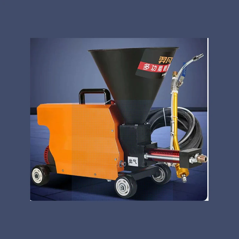 เครื่องพ่นสีซีเมนต์1.6KW 220V แบบพกพาเครื่องพ่นสีเคลือบหน้าต่างประตูเครื่องพ่นเคลือบกันน้ำไฟฟ้า