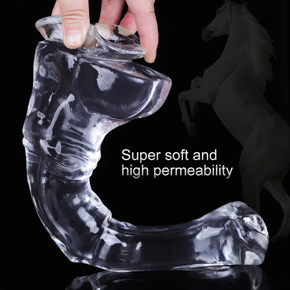 Super Huge Horse Dildo Giant Cock Long Butt Plug Fake Penis Prostate Massager Strapon Vagina Masturbate SM Erotic Women Sex Toys