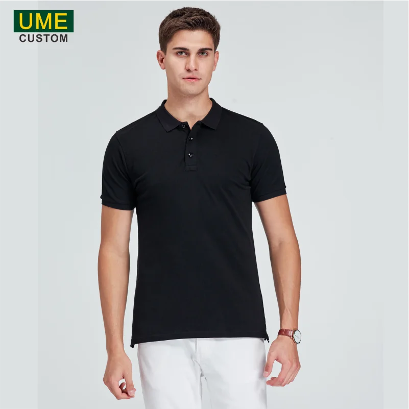 2022 Summer 100% Cotton Polo Shirt Men High Quality Casual Polo Homme Personal Company Group LOGO Custom Camisa Masculina UME