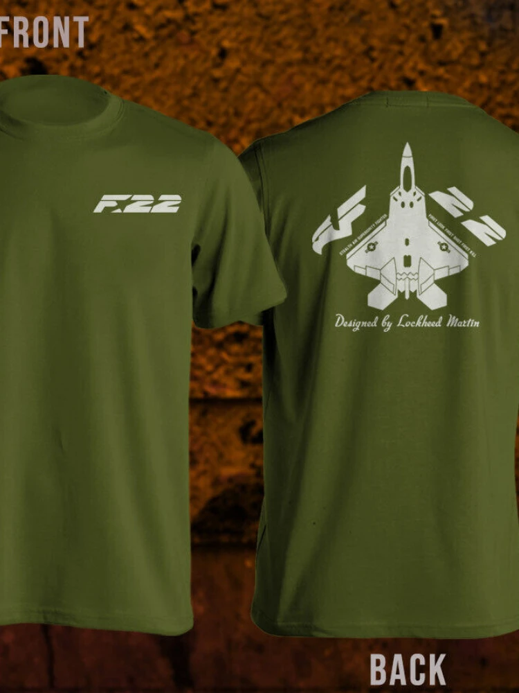 F-22 Raptor Air USAF Jet Fighter Men T-Shirt Short Sleeve Casual 100% Cotton O-Neck T Shirt