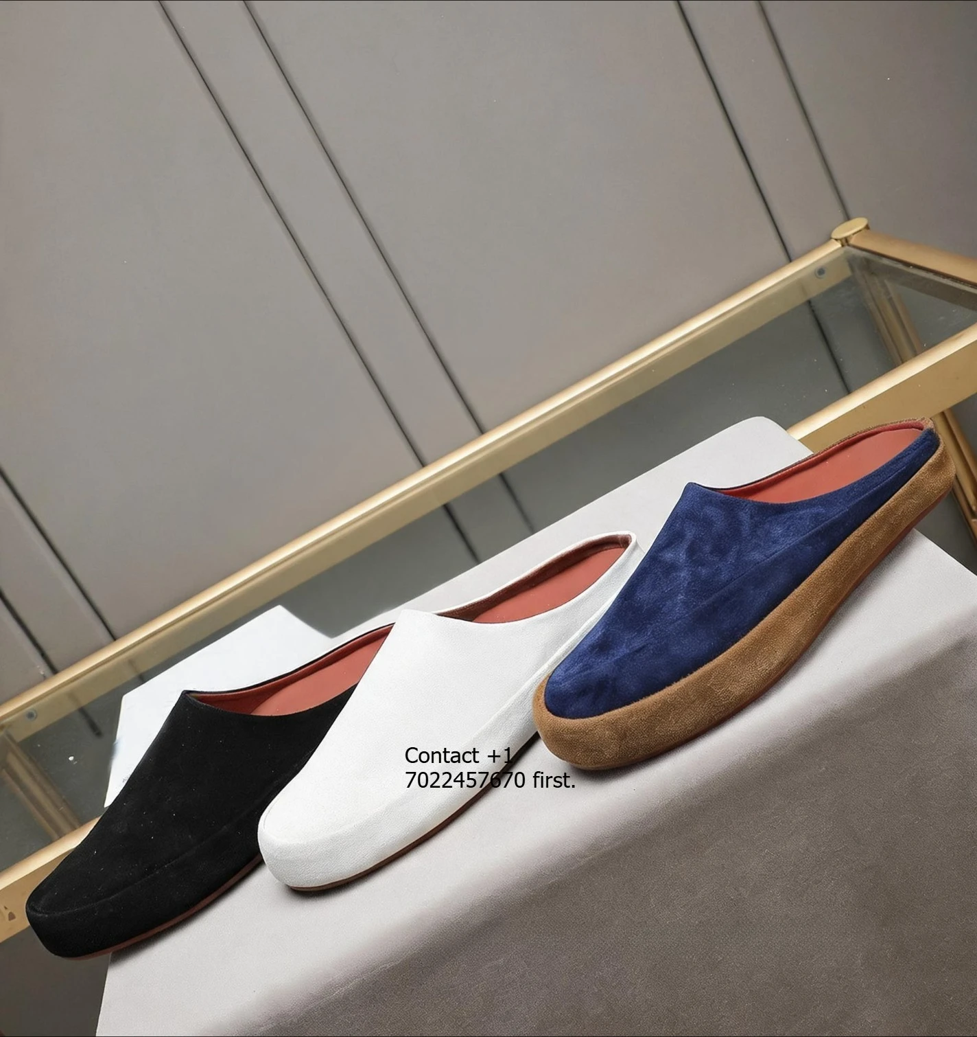 New Cowhide Bag Head Half Tray Men's Shoes Leather Outer Wear Bag Head Drag Platform Fashion Casual Shoes Trendy Shoes