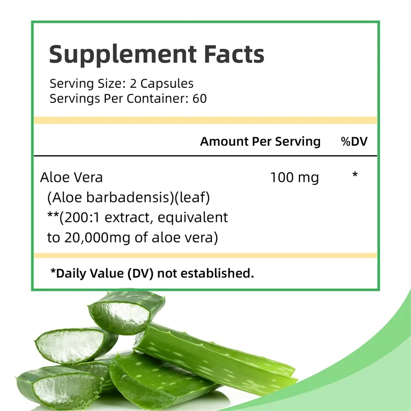 Aloe Vera - Support Gut Health & Digestive Comfort, Stomach Acid Buffer, Natural Immune Supplement