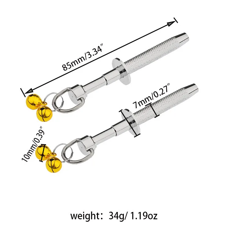 MetalSMNipple Clamp Teaser, Double Leaf, Yin Hoof Clip, Mei Mei Clip, Estimulação da mama, Massagem, Casal Sexo Produto