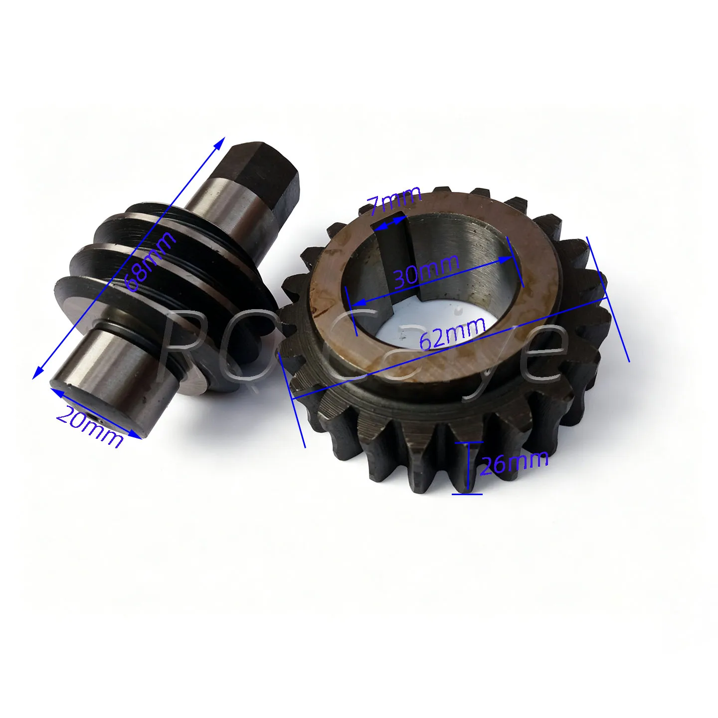 1 Set Komori Printing Machine Worm and Gear Rubber Blanket Worm Gears 22 Teeth