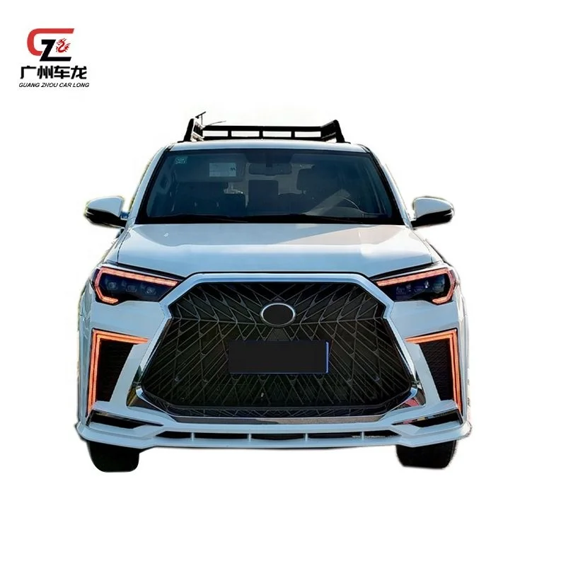 Car Bumper For Toyota 4Runner 2010-2019 Upgrade to Lexus Model Front  Rear  Grille body kit