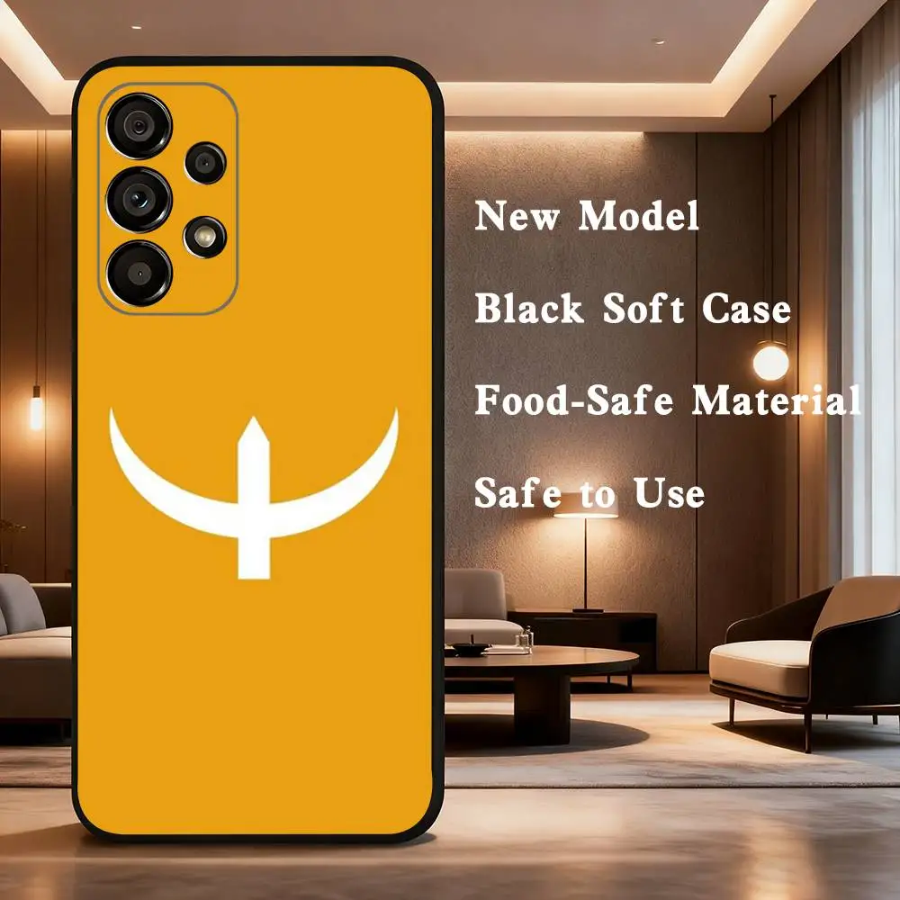 Auferstehung Ertugrul Kayi Flagge Handyhülle für Samsung Galaxy A73,31,32,72,41,53,52,71,22,5G,Note,J7,8,9 Soft Black Cover