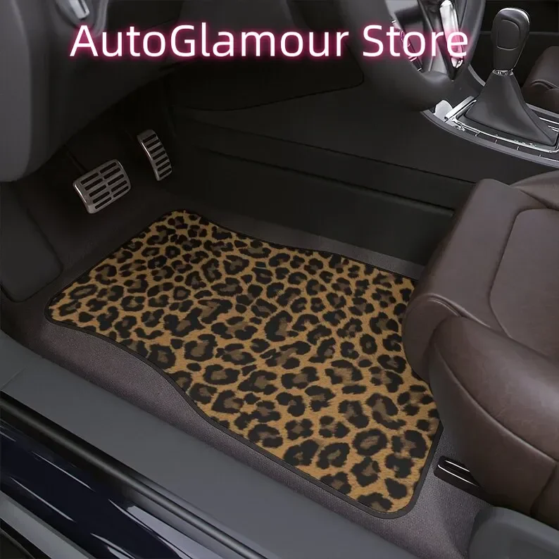 

Автомобильные коврики с принтом гепарда, 1 шт.