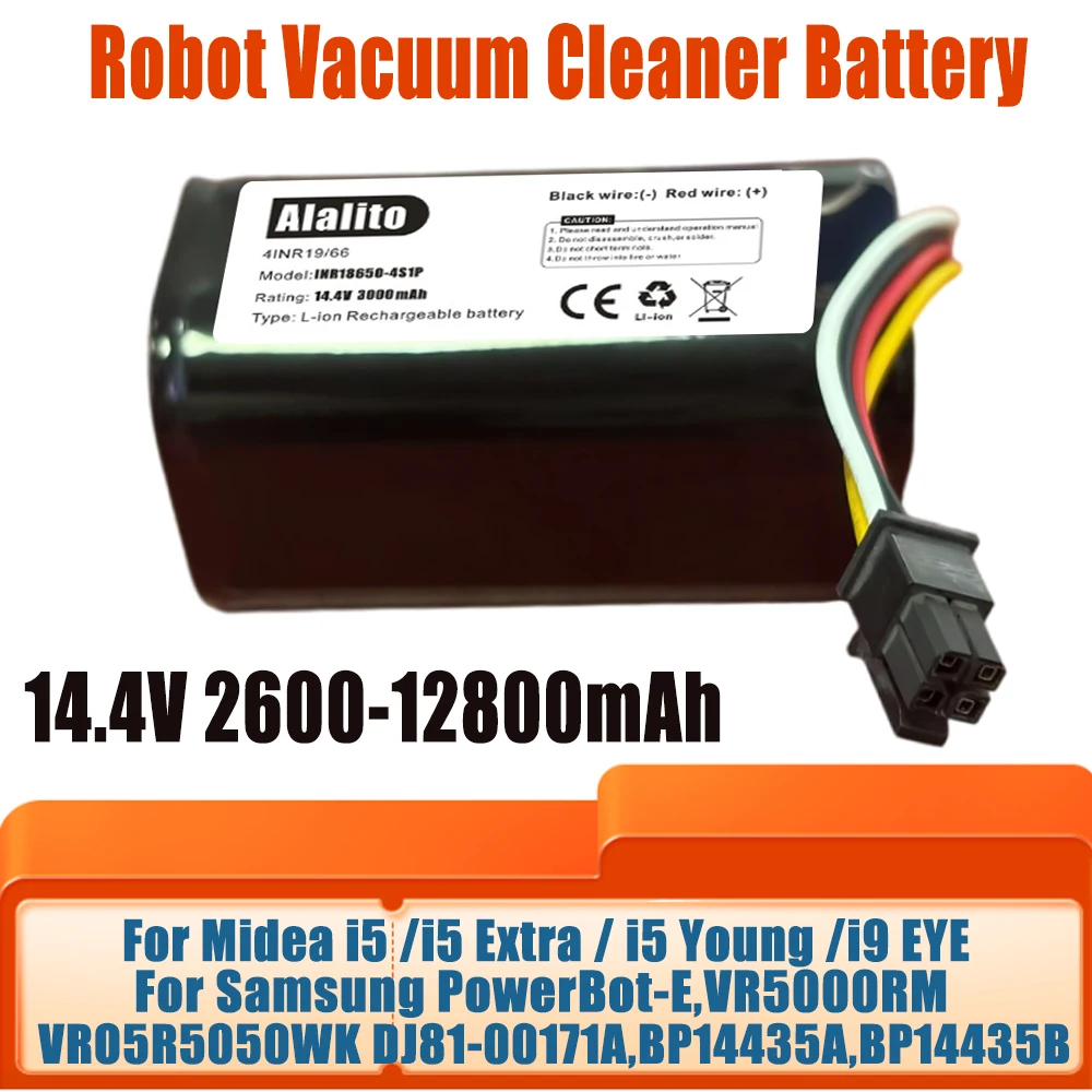 

For Midea i5 Young Extra i9 EYE i50pro Robot Vacuum Cleaner Battery BP14435A DJ81-00171A