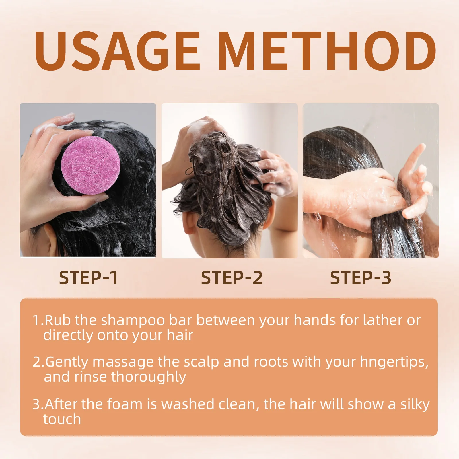 قالب شامبو زيت الأركان 50 جرام صابون تنظيف الشعر لامع حريري لطيف للتحكم في القشرة والعناية بفروة الرأس شامبو صلب مناسب للسفر #5