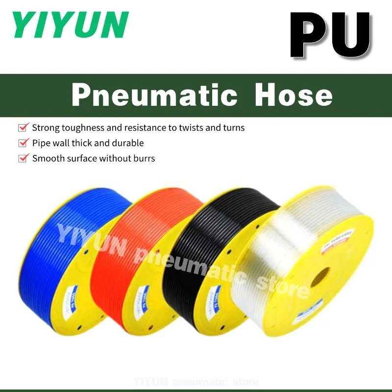 

PU0425 PU0604 PU0805 PU1008 PU1065 PU1208 PU1612 PU1613 YIYUN 1m 100m 200m Pneumatic Hose PU series Pneumatic tool