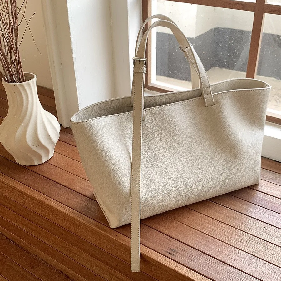 

Large Capacity Casual Soft Shopper Tote Women Bag PU Leather Shoulder Bag for Women 2025 New High Quality Handbags and Purses