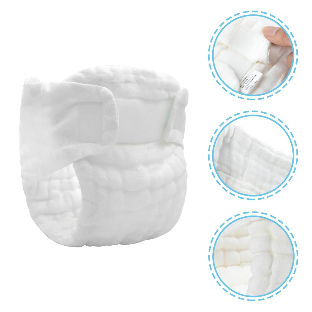 5Pcs Baby Cloth Diapers Reusable Washable Newborn Diapers No Messy Stains Perfect for Nighttime Use Newborn Cloth Diaper