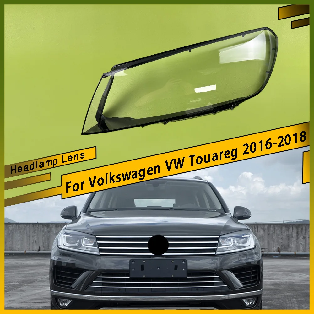

For Volkswagen VW Touareg 2016 2017 2018 Car Front Headlight Lens Covers Transparent Lampshade Headlamp Shell Car Products