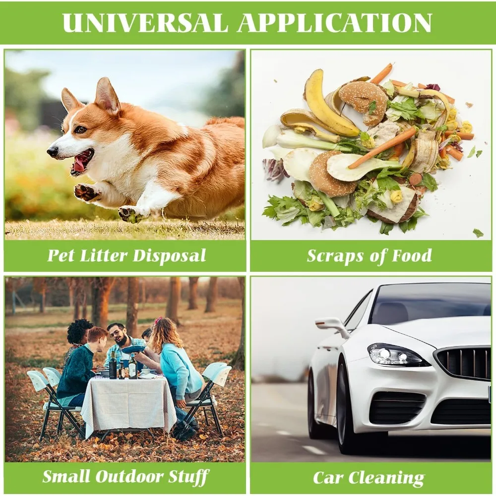 Sacos de lixo transparentes fortes de 2 galões e 120 contagens para banheiro de cozinha de escritório doméstico