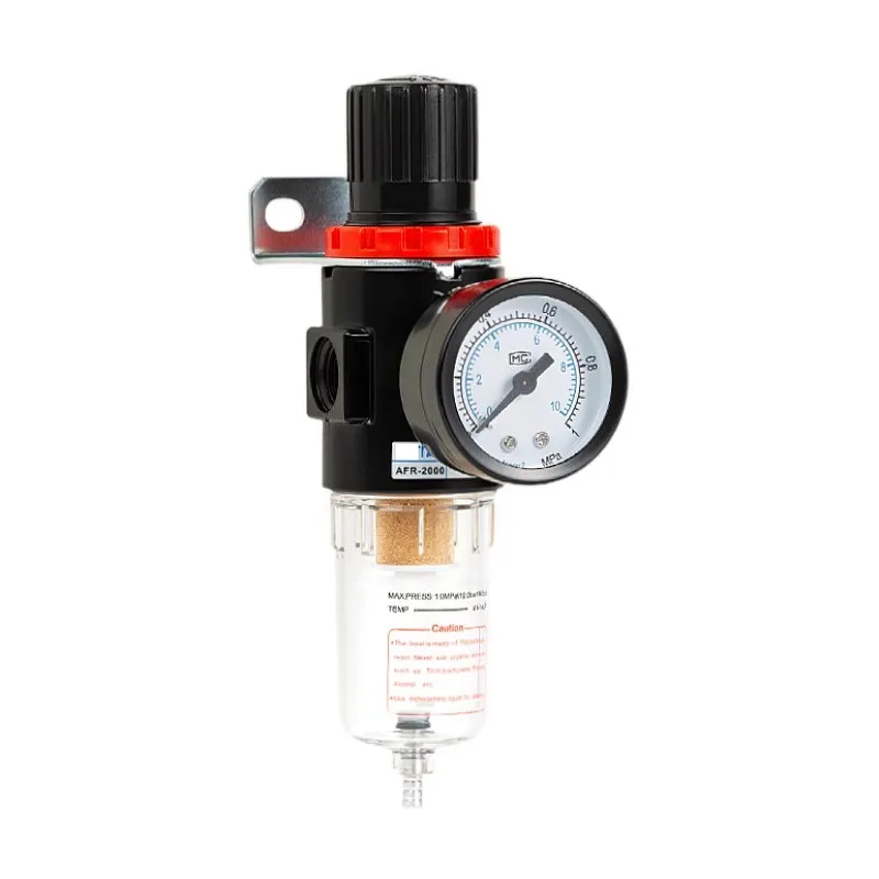 AFR-2000 Pneumatic Filter Air Treatment Unit Pressure Regulator Compressor Reducing Valve Oil Water Separation AFR2000 Gauge