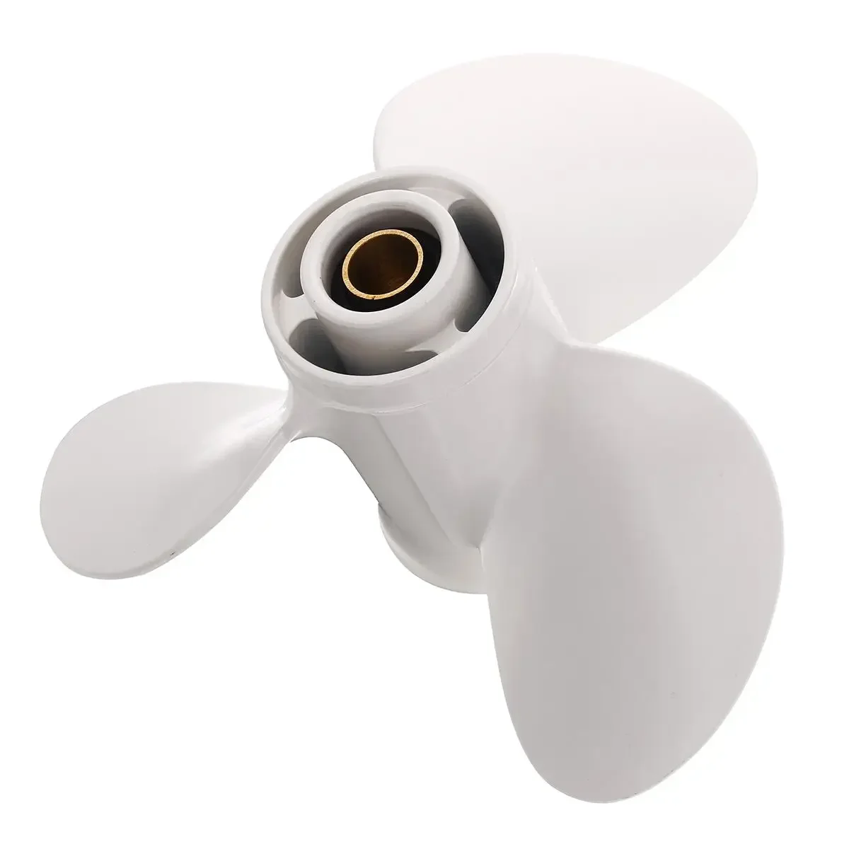 

3 Blades White Boat Parts Outboard Propeller 664-45947-01-EL For Yamaha 20-30HP 9 7/8 x 11 1/4 Aluminium alloy 10 Spline Tooth
