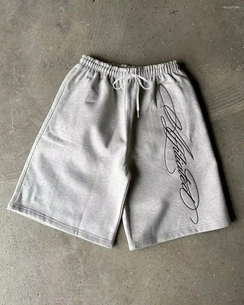 Men's Kids Shorts Streetwear American Retro Mens Hip Hop Graffiti Letter Baggy Sports Jogging Summer Casual Basketball
