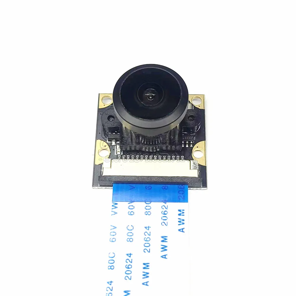 Night Vision Fisheye Camera 222 Degrees OV5647 Camera Module Focal Adjustable Focus Wide Angle Lens 1080P HD 5 Million Pixels