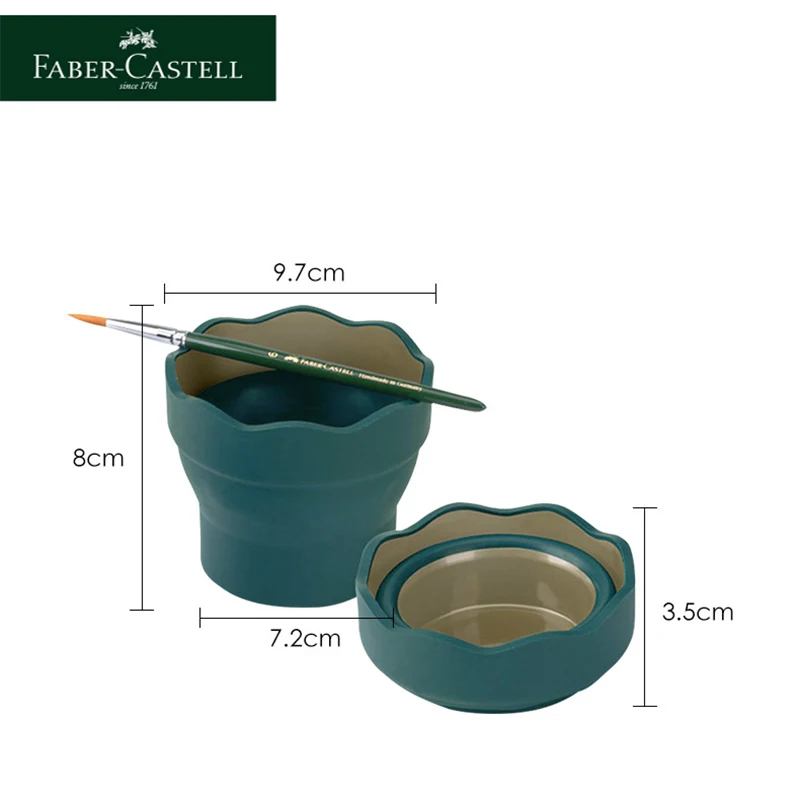 Faber Castell 1815 Clic & Go Artist Scalable Telescopic Water Cup Paint Brush Washer Folding Washing Bucket Retractable