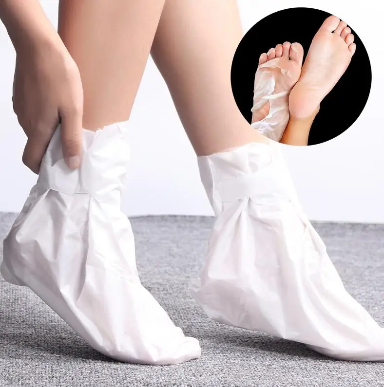 4 paires exfoliant pied masque chaussette pédicure chaussettes Exfoliation pour pieds masque talons pied Peeling enlever peau morte masque pour les jambes