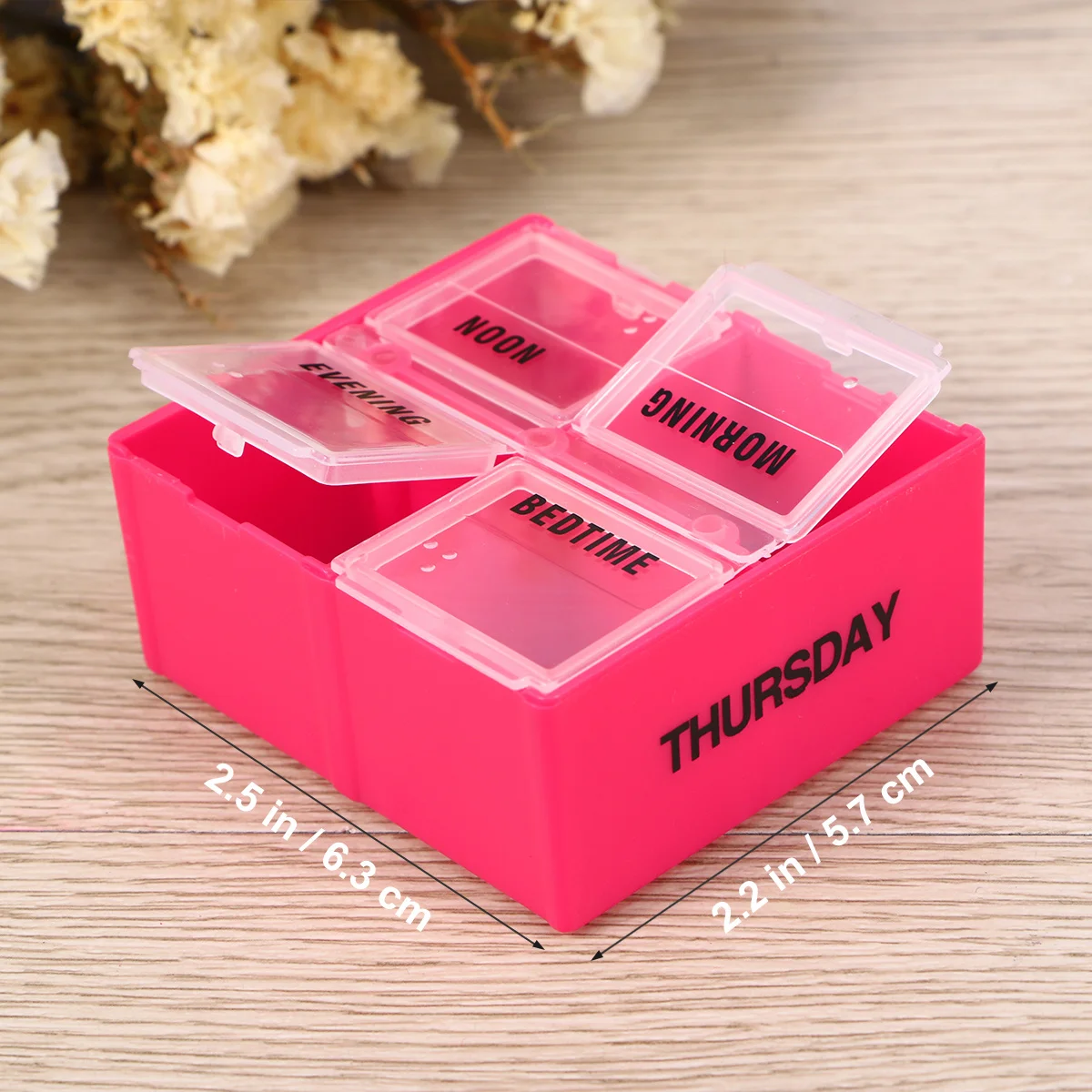 

7-дневный органайзер для таблеток с 28 отделениями, зеленый еженедельный ящик для хранения лекарств, полупрозрачные крышки, сегменты времени дня