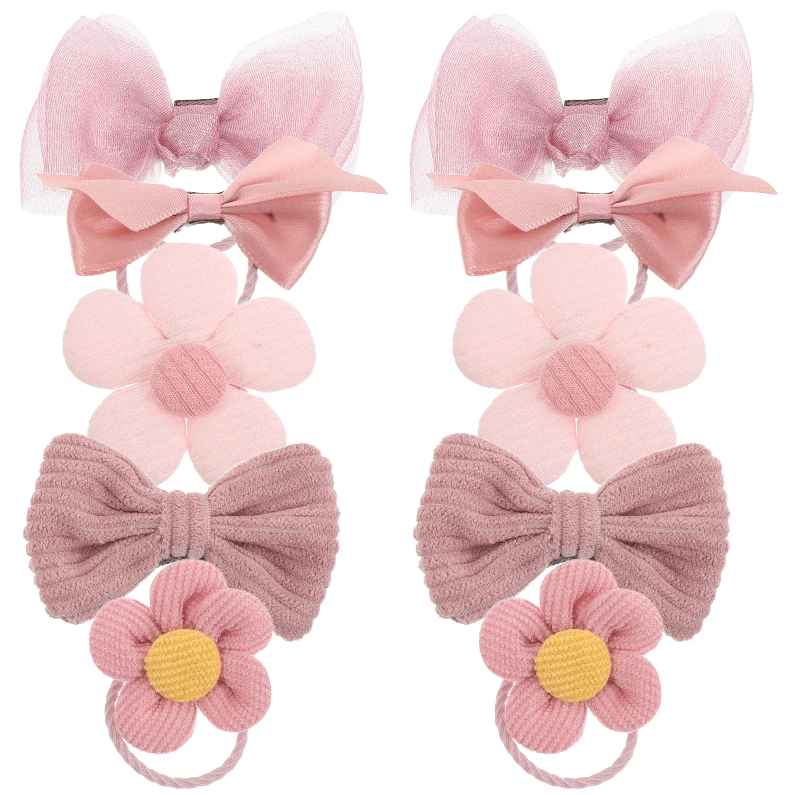 

10Pcs Dog Hair Accessories Stylish Puppy Hair Bows Elastic Bands Small Dogs Floral Headwear Grooming Dog Bow Bows for Dogs