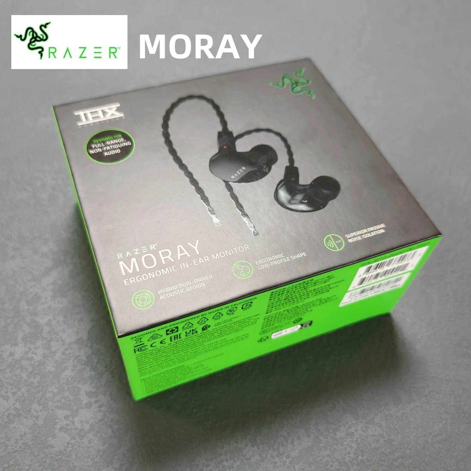 Razer Moray Ergonomic In-ear Monitor for All-day Streaming Hybrid