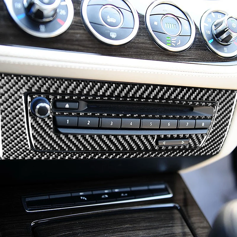 

Стайлинг автомобиля, центральная панель управления компакт-диском, декоративная рамка, отделка, наклейка из углеродного волокна для BMW Z4 E89 2009-2016, аксессуары для интерьера