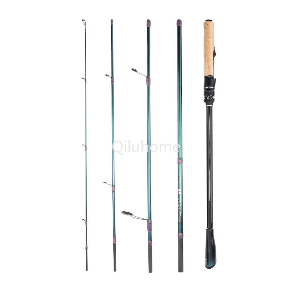 Portable Lure Rod Rod Universal Snakehead Rod Micro-Object Lei Qiang Variable Joint Four Straight Handle Pikestaff Travel