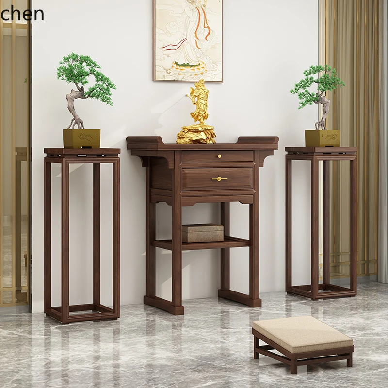 

solid wood Buddhist household incense table Buddhist table incense table living room
