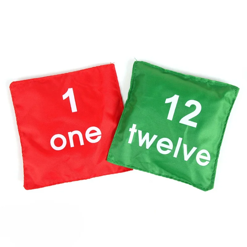 Early Learning Toy Number Shapes Sandbag Safety Throwing Bags Kids Sports Game Outdoor Toys Children Games Sensory Integration