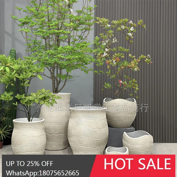 

MJY Floor-standing Planting Flower Pot Home Courtyard Villa Greening Gardening Decoration