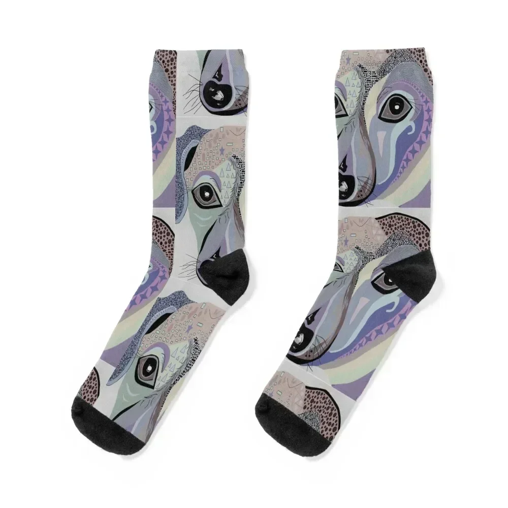 Chiweenie in Denim Tones Socks custom gift gifts winter thermal Socks For Men Women's