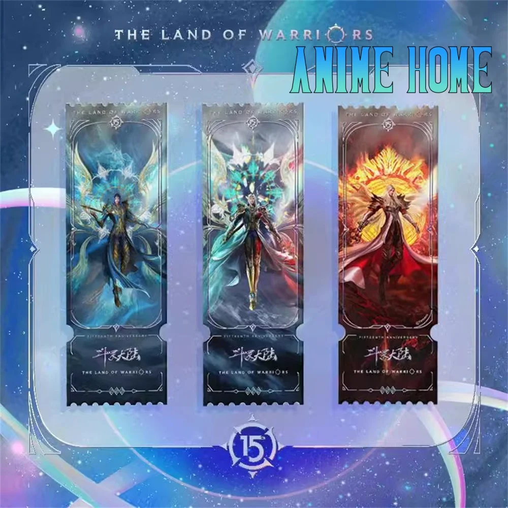 Official Anime The Land Of Warriors Tang San Xiao Wu15th Anni Laser Ticket Cosplay Original Kids Gift TX