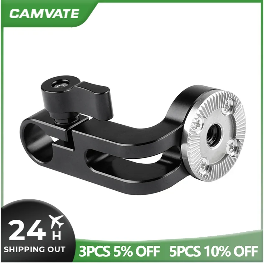 CAMVATE أري روزيت جبل M6 أنثى الموضوع موصل مع 15 مللي متر قضيب المشبك محول ل شاشة كاميرا قفص تلاعب مقبض تصاعد