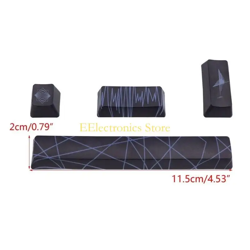 B03C 4 DIY Keycaps Set PBT Keyboard Keycap للوحة المفاتيح الميكانيكية للألعاب DIY الأنيقة PBT Keycaps Keycap