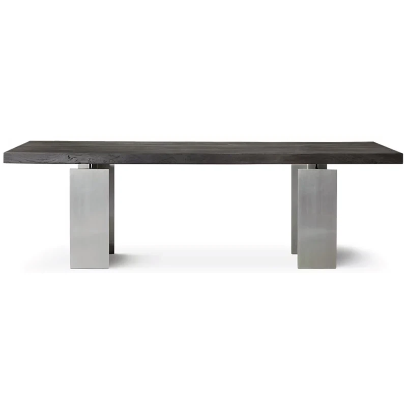 

Dining Room Furniture Modern Live Edge Wooden Kitchen Restaurant Solid Walnut Wooden Table