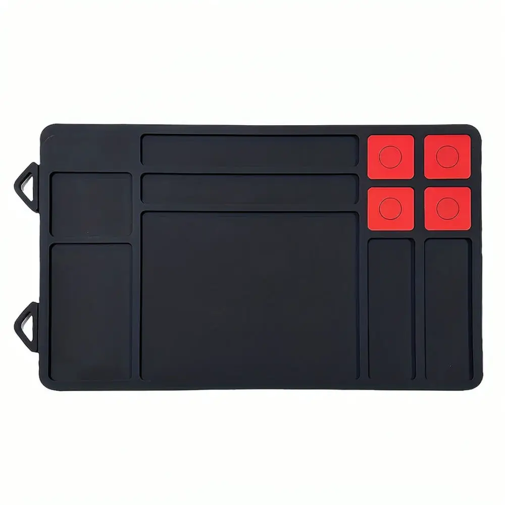 Magnetic Repair Mat For Mobile Phone Disassembly PVC Work Pad Heat Resistant Anti Slip Precision Electronic Part Organizer