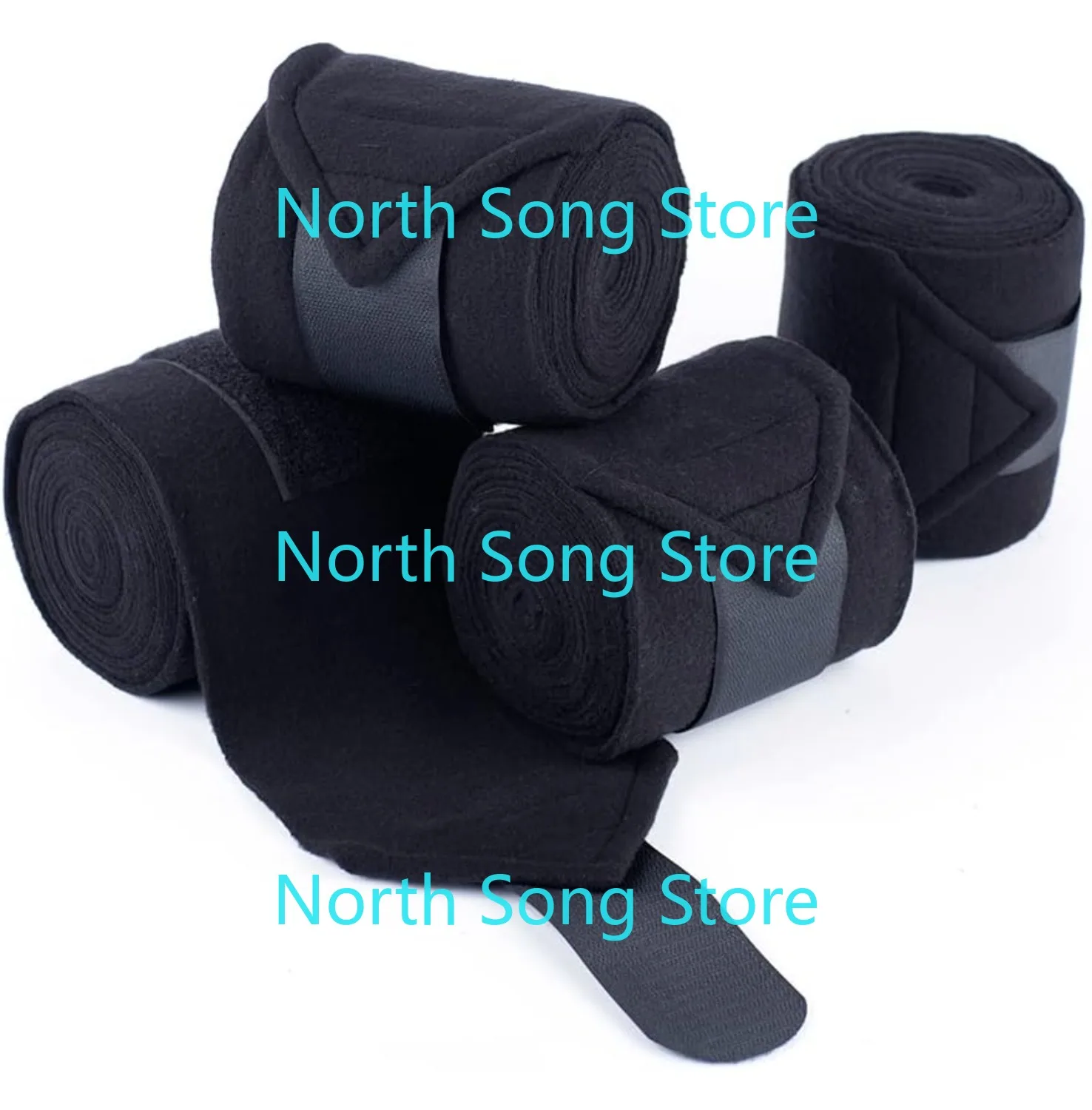

Horse Polo Wraps Soft Fleece Polo Wraps Equestrian Leg Bandage Wrap Set of 4 Packs