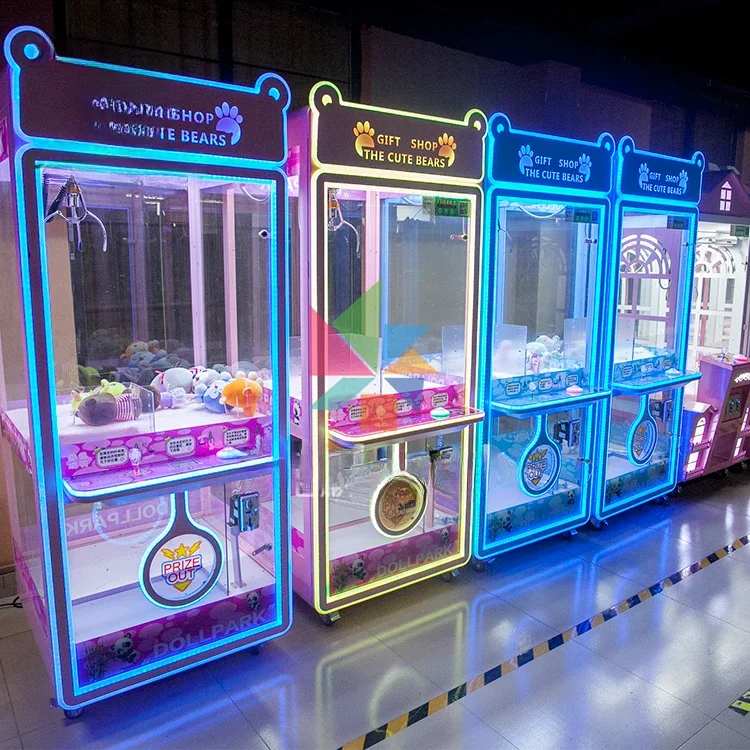 

Colorful Park arcade games machines coin operated /toy crane claw machine for sale /vending machine