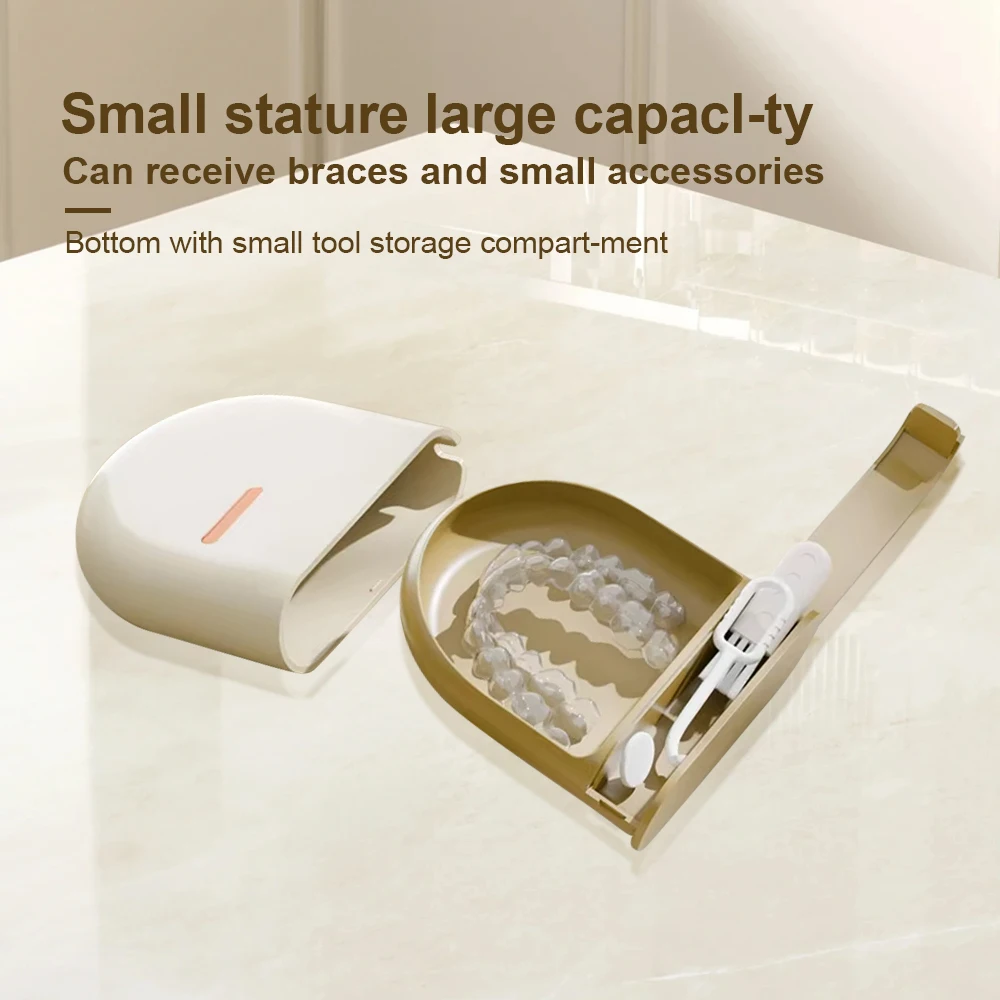 Draagbare Mondbeschermer Box Retainer Case Mondreiniging Valse Tanden Prothese Opbergdoos Tanden Aligner Bretels Doos Orthod
