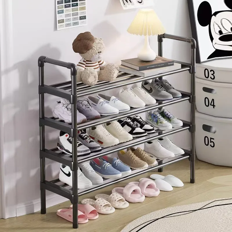 Simple shoe rack household multi-functional multi-storey doorway indoor and outdoor storage rack student dormitory storage rack image 2